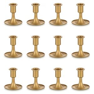 Set of 12 mini Gold Candle Holders